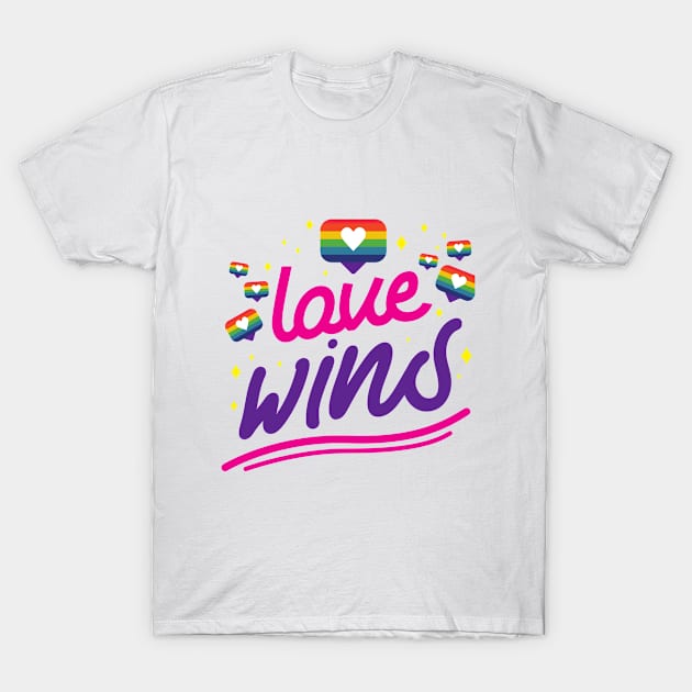 Love Wins T-Shirt by ArtHaven